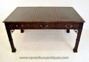 مكتب إنكليزي الصيني الكتابة الجدول الماهوغوني الأثاث