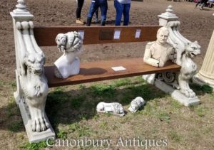 الجناح المجنح الأسد حجر مقعد مقعد