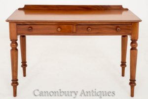 الفيكتوري الجانب الكتابة طاولة مكتب Circa 1860 الماهوجني