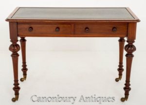 مكتب طاولة الكتابة على الطراز الفيكتوري القديم Circa 1860