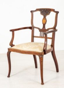 الفن الحديث كرسي الذراع - مقعد الكوع العتيقة 1910
