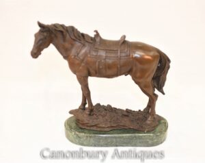 الفرنسية البرونزية تمثال الحصان - تمثال الفروسية