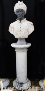 تمثال رخامي كلاسيكي تمثال بلاكامور الأفريقي المنحوت